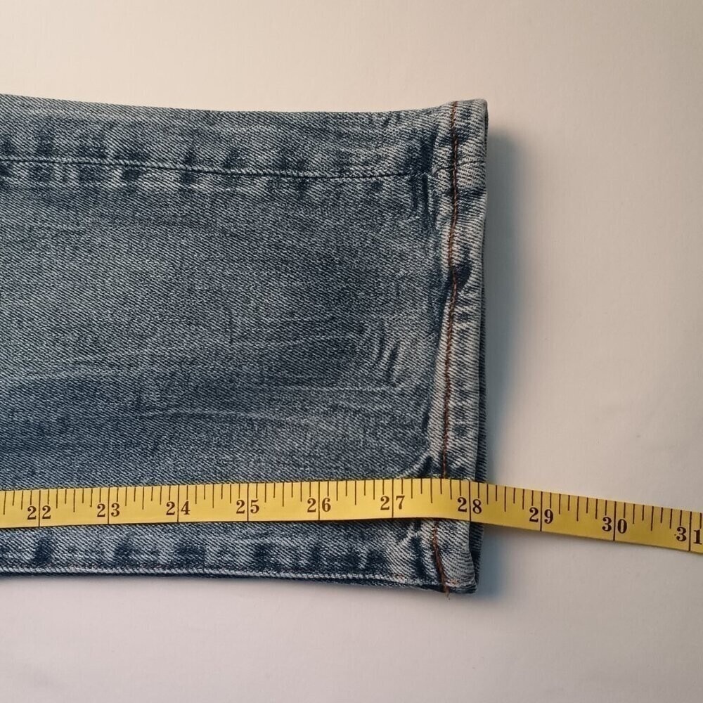 American Eagle Mens Airflex+ Jeans Light Blue Size 30x32 Distressed Slim Denim - Picture 9 of 10